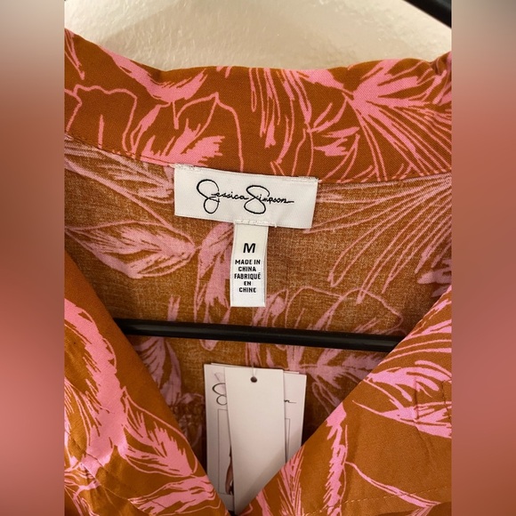 ✨NWT Jessica Simpson Spring Tropic Shirt Size M - Picture 4 of 8